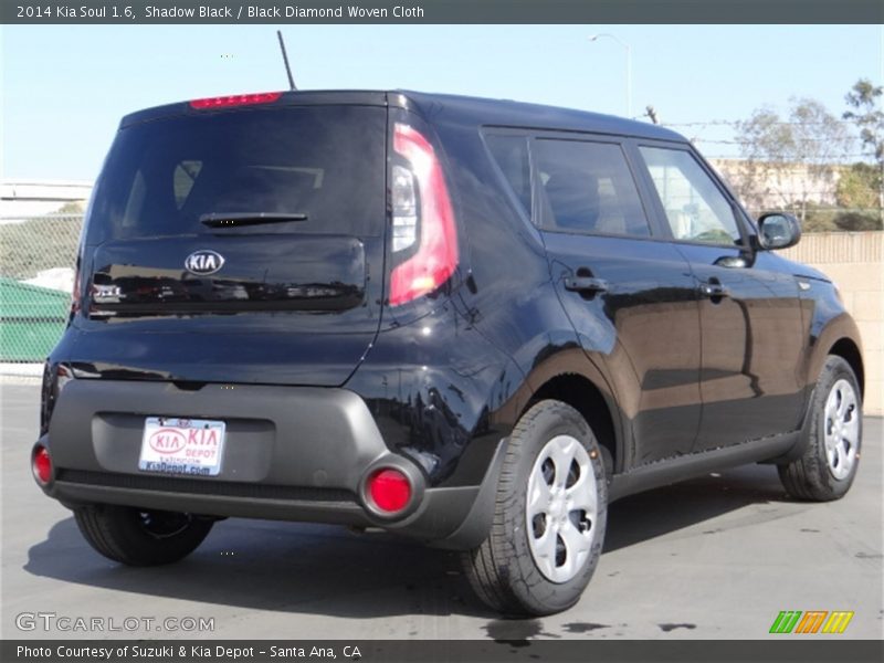 Shadow Black / Black Diamond Woven Cloth 2014 Kia Soul 1.6