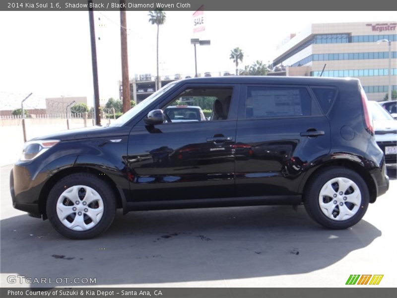 Shadow Black / Black Diamond Woven Cloth 2014 Kia Soul 1.6