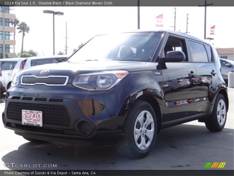 Shadow Black / Black Diamond Woven Cloth 2014 Kia Soul 1.6