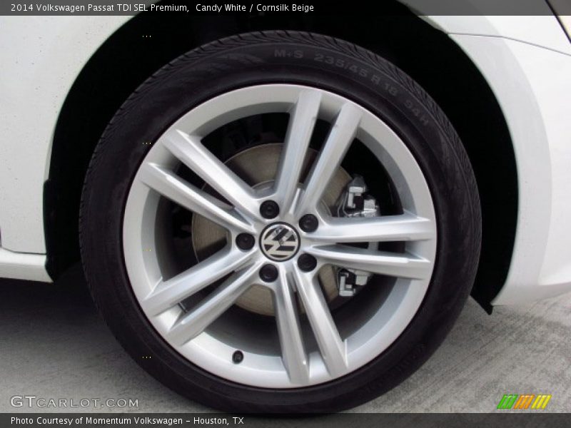 Candy White / Cornsilk Beige 2014 Volkswagen Passat TDI SEL Premium
