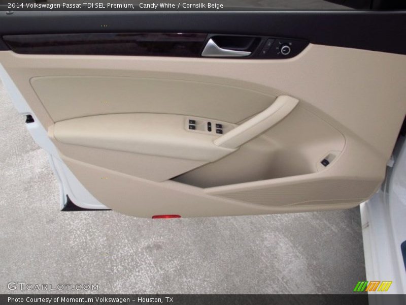 Candy White / Cornsilk Beige 2014 Volkswagen Passat TDI SEL Premium