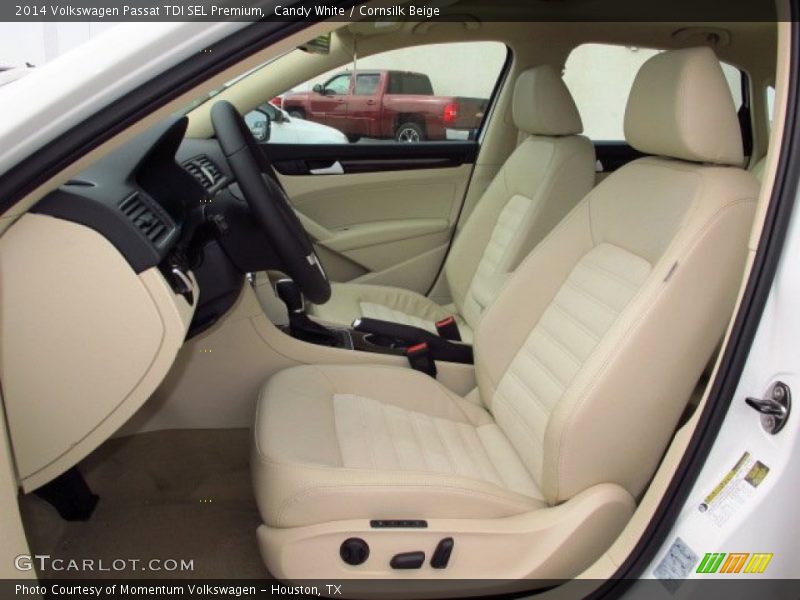 Candy White / Cornsilk Beige 2014 Volkswagen Passat TDI SEL Premium