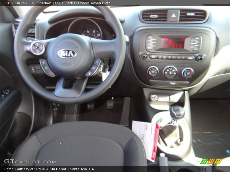 Shadow Black / Black Diamond Woven Cloth 2014 Kia Soul 1.6
