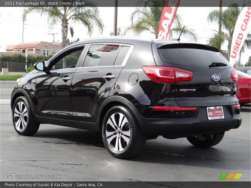 Black Cherry / Black 2011 Kia Sportage EX
