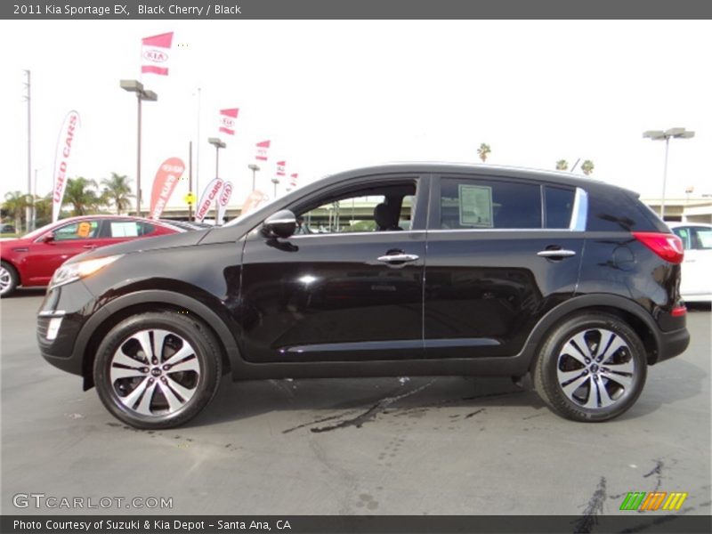 Black Cherry / Black 2011 Kia Sportage EX