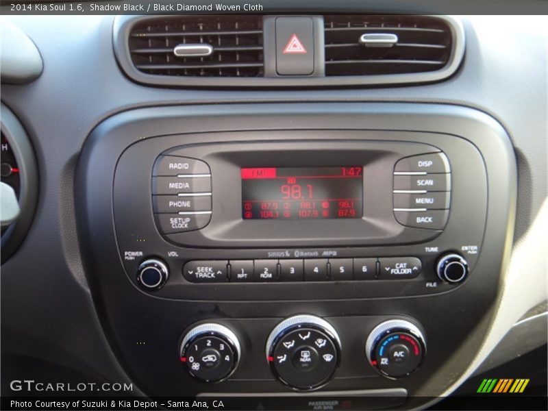 Shadow Black / Black Diamond Woven Cloth 2014 Kia Soul 1.6