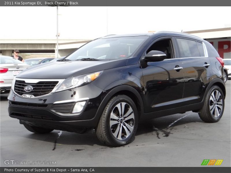 Black Cherry / Black 2011 Kia Sportage EX