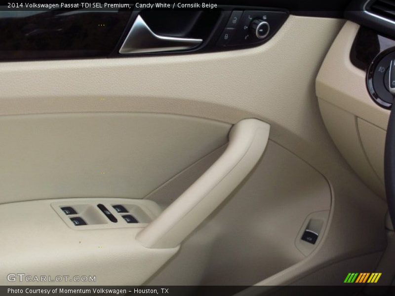 Candy White / Cornsilk Beige 2014 Volkswagen Passat TDI SEL Premium