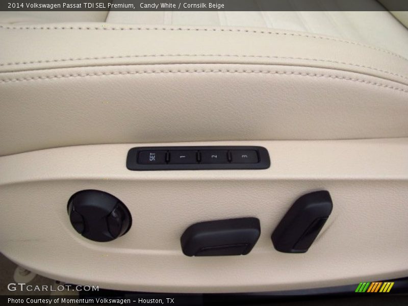 Candy White / Cornsilk Beige 2014 Volkswagen Passat TDI SEL Premium