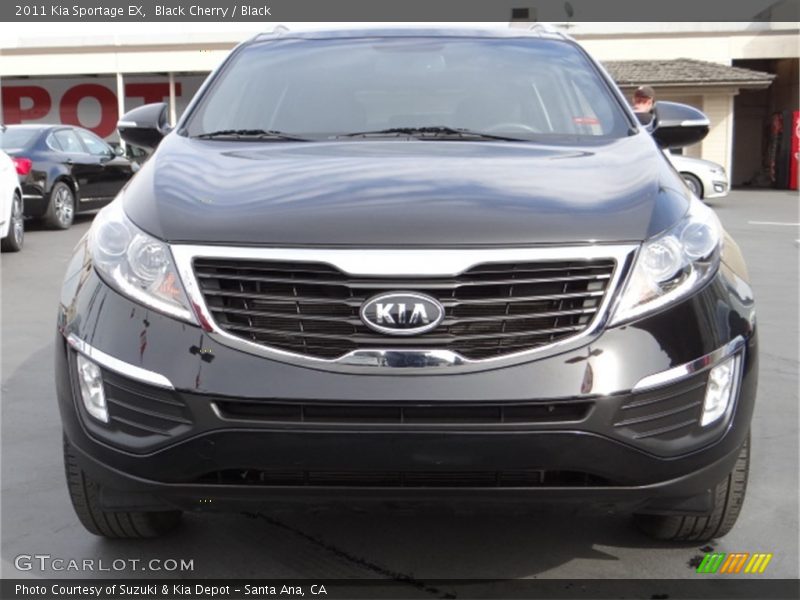 Black Cherry / Black 2011 Kia Sportage EX