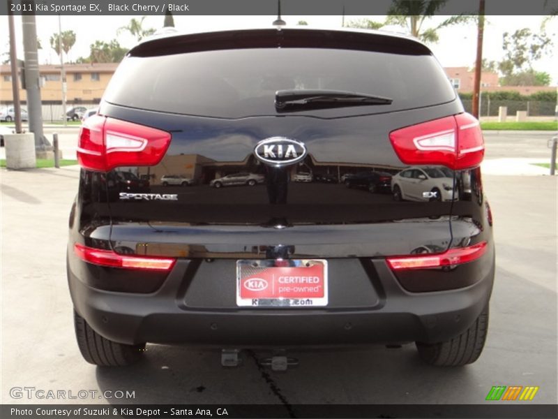 Black Cherry / Black 2011 Kia Sportage EX