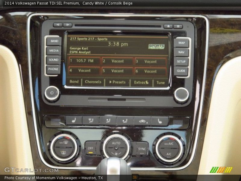 Candy White / Cornsilk Beige 2014 Volkswagen Passat TDI SEL Premium
