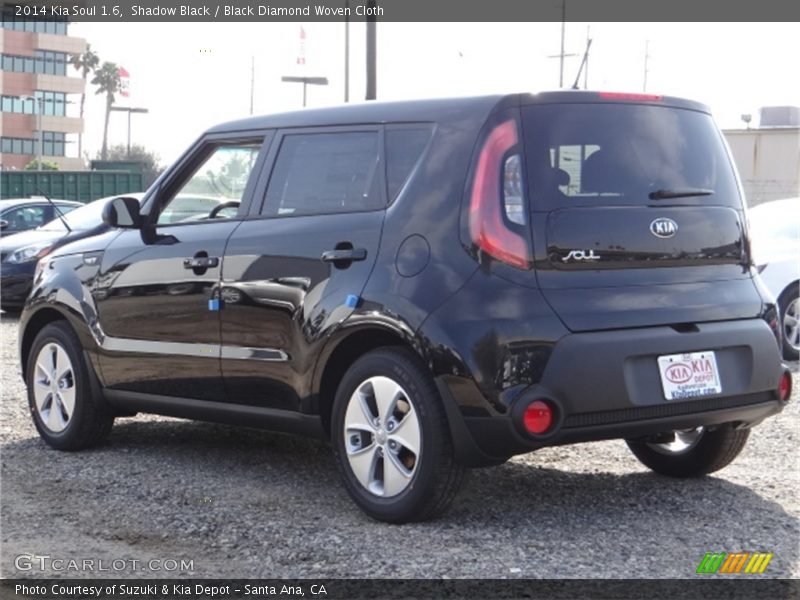 Shadow Black / Black Diamond Woven Cloth 2014 Kia Soul 1.6