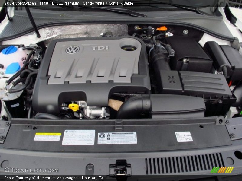 Candy White / Cornsilk Beige 2014 Volkswagen Passat TDI SEL Premium