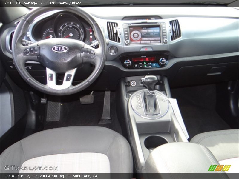 Black Cherry / Black 2011 Kia Sportage EX