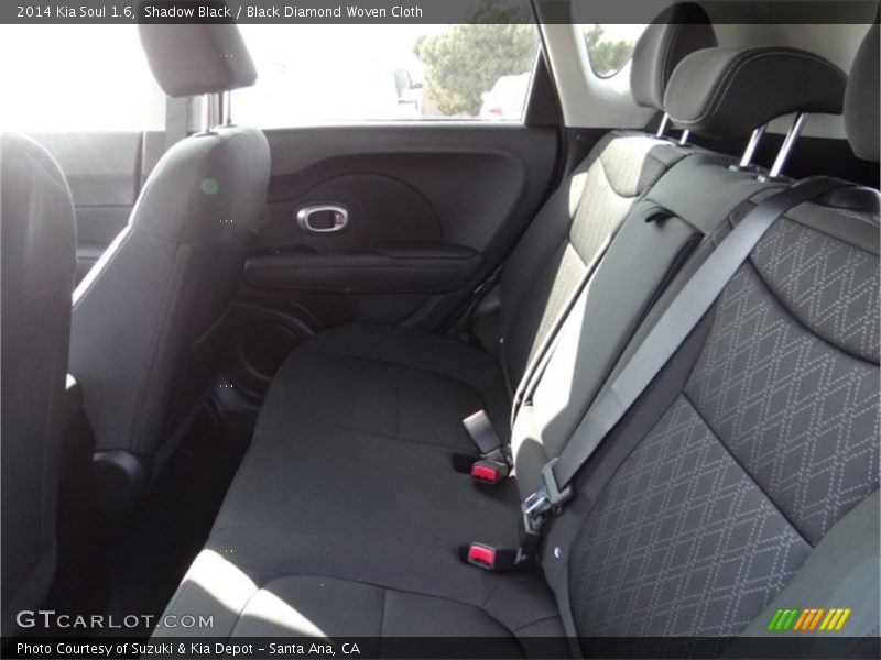 Shadow Black / Black Diamond Woven Cloth 2014 Kia Soul 1.6