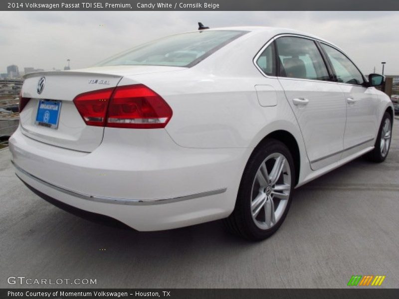 Candy White / Cornsilk Beige 2014 Volkswagen Passat TDI SEL Premium