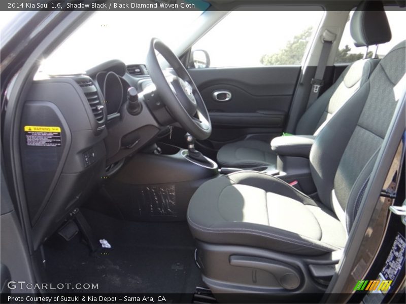 Shadow Black / Black Diamond Woven Cloth 2014 Kia Soul 1.6