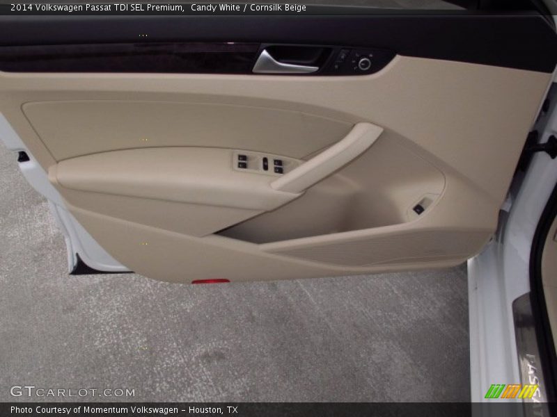 Candy White / Cornsilk Beige 2014 Volkswagen Passat TDI SEL Premium
