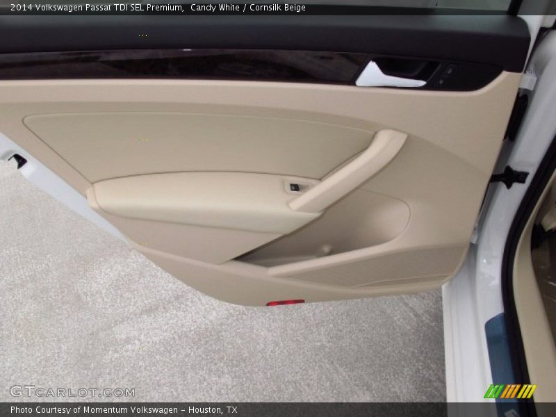 Candy White / Cornsilk Beige 2014 Volkswagen Passat TDI SEL Premium