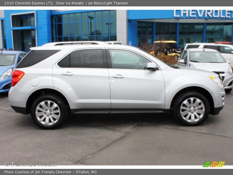 Silver Ice Metallic / Jet Black/Light Titanium 2010 Chevrolet Equinox LTZ