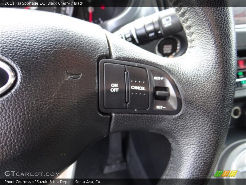 Black Cherry / Black 2011 Kia Sportage EX