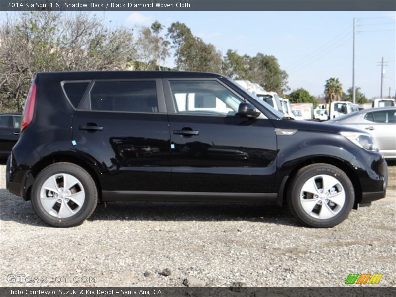 Shadow Black / Black Diamond Woven Cloth 2014 Kia Soul 1.6