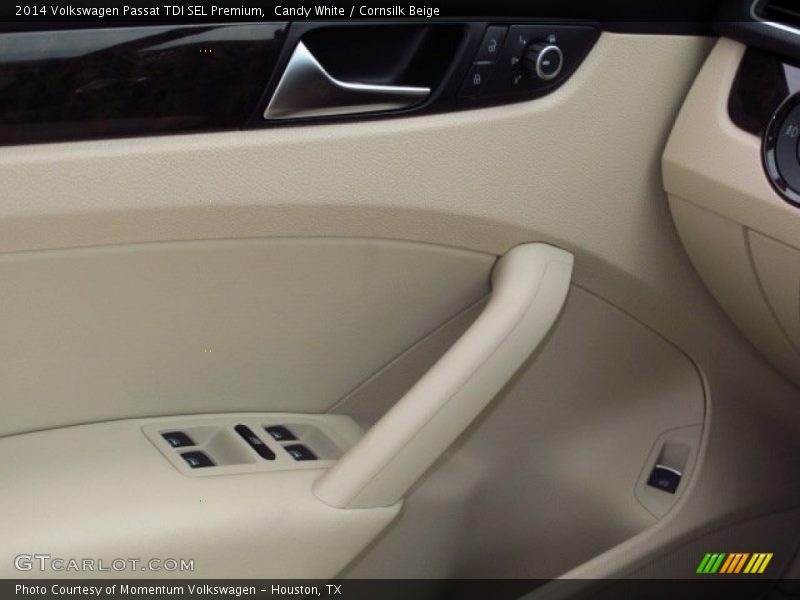 Candy White / Cornsilk Beige 2014 Volkswagen Passat TDI SEL Premium