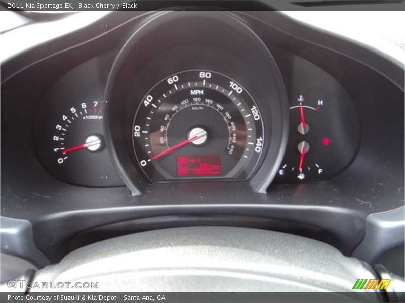 Black Cherry / Black 2011 Kia Sportage EX