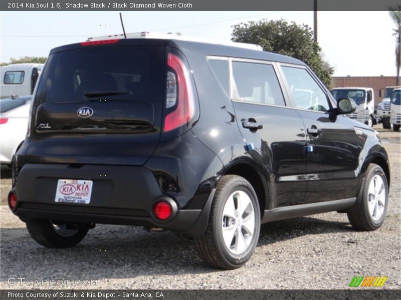 Shadow Black / Black Diamond Woven Cloth 2014 Kia Soul 1.6