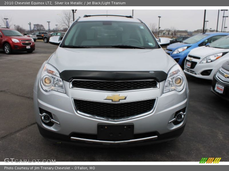 Silver Ice Metallic / Jet Black/Light Titanium 2010 Chevrolet Equinox LTZ