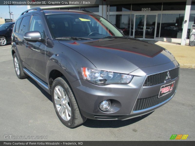 Graphite Gray Metallic / Black 2012 Mitsubishi Outlander SE
