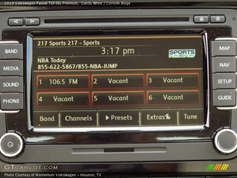 Candy White / Cornsilk Beige 2014 Volkswagen Passat TDI SEL Premium