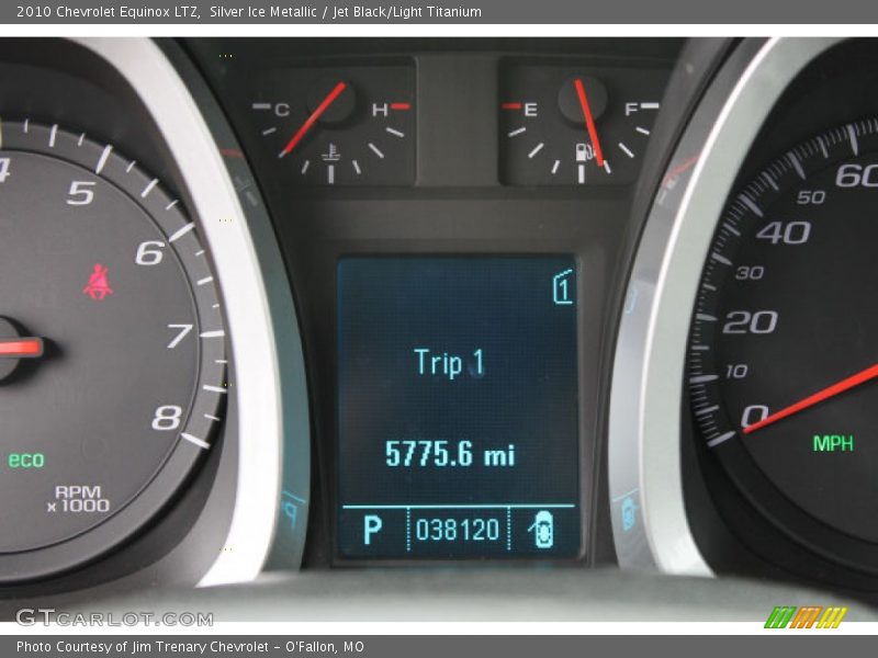 Silver Ice Metallic / Jet Black/Light Titanium 2010 Chevrolet Equinox LTZ