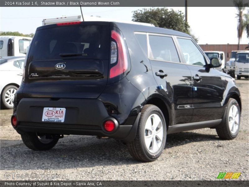 Shadow Black / Black Diamond Woven Cloth 2014 Kia Soul 1.6