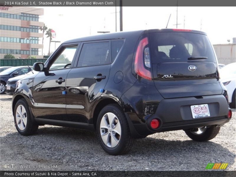 Shadow Black / Black Diamond Woven Cloth 2014 Kia Soul 1.6