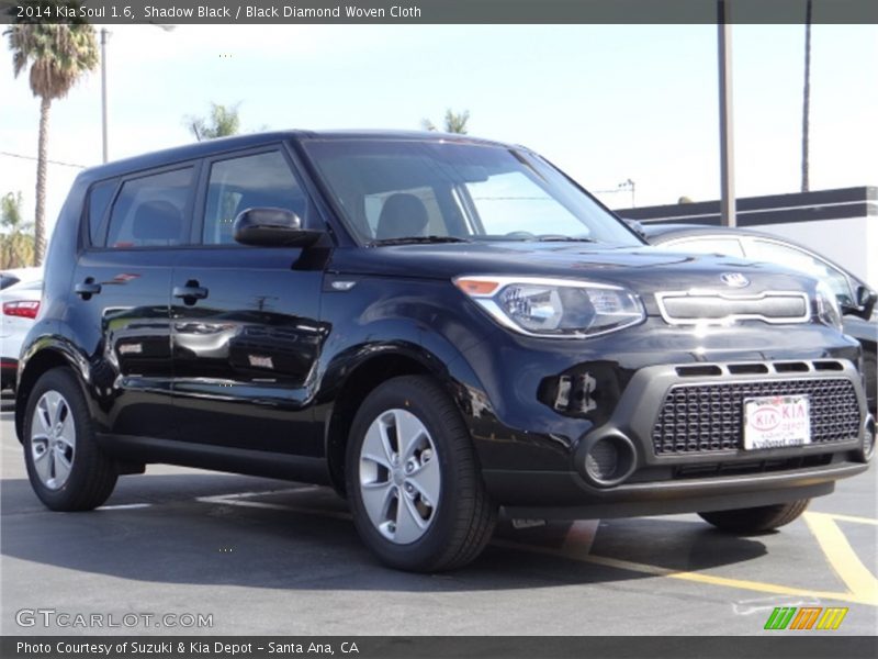 Shadow Black / Black Diamond Woven Cloth 2014 Kia Soul 1.6