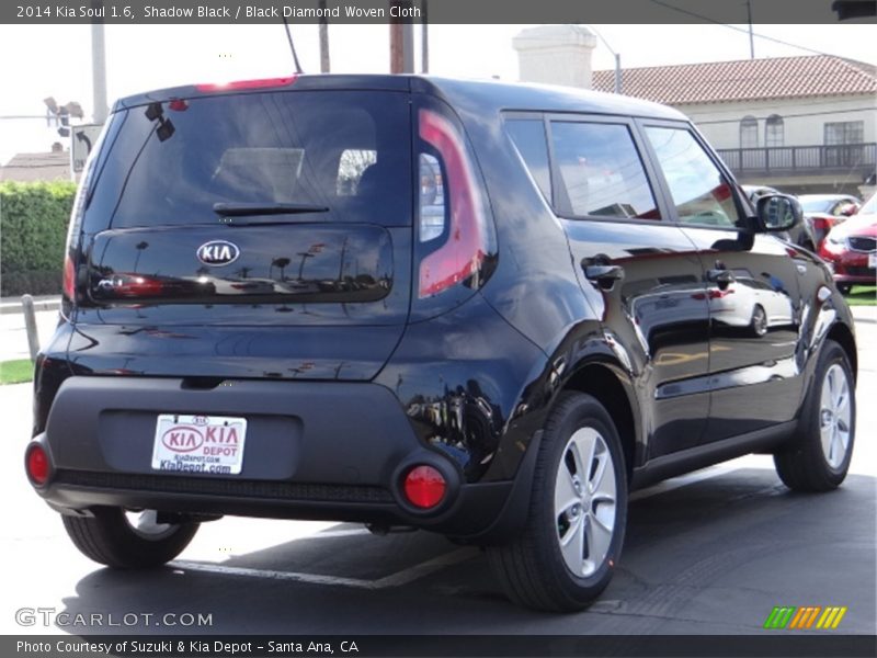 Shadow Black / Black Diamond Woven Cloth 2014 Kia Soul 1.6
