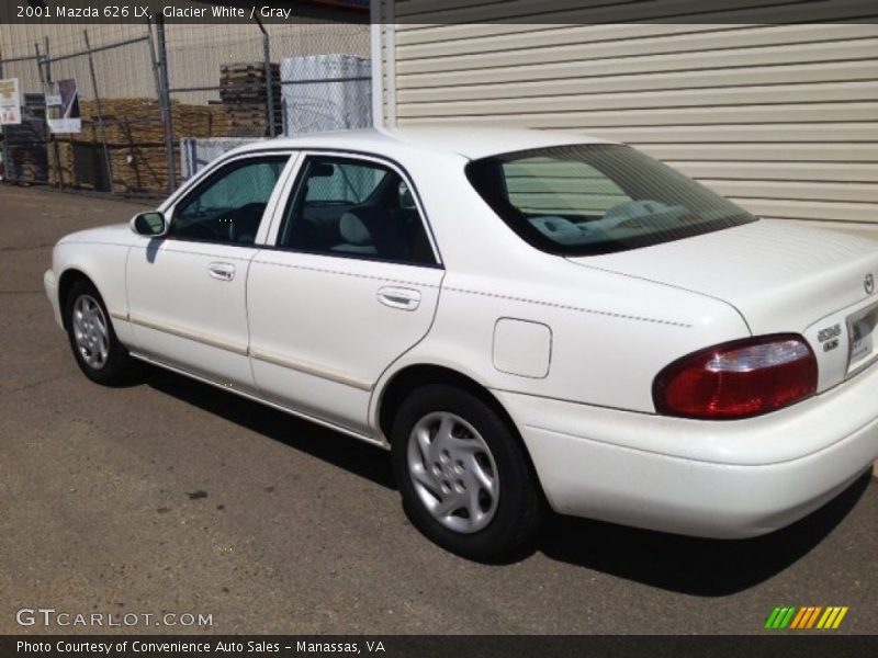 Glacier White / Gray 2001 Mazda 626 LX
