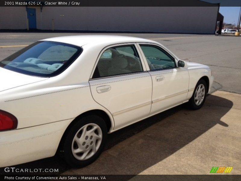 Glacier White / Gray 2001 Mazda 626 LX