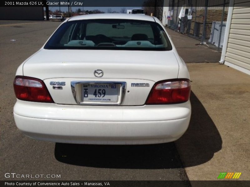 Glacier White / Gray 2001 Mazda 626 LX