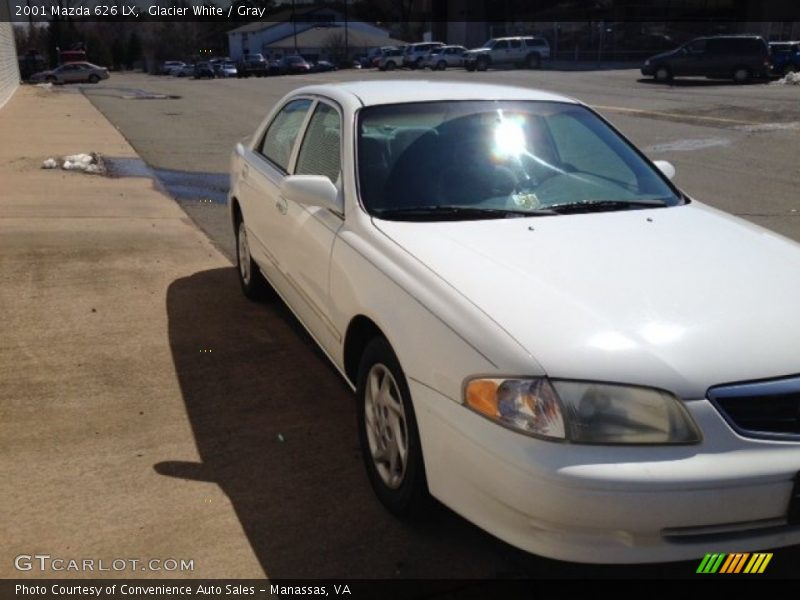 Glacier White / Gray 2001 Mazda 626 LX