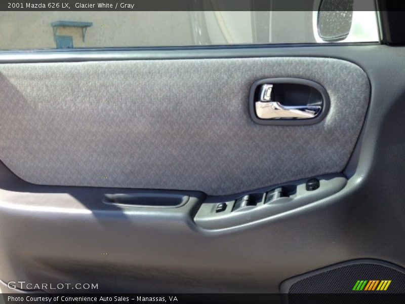 Glacier White / Gray 2001 Mazda 626 LX