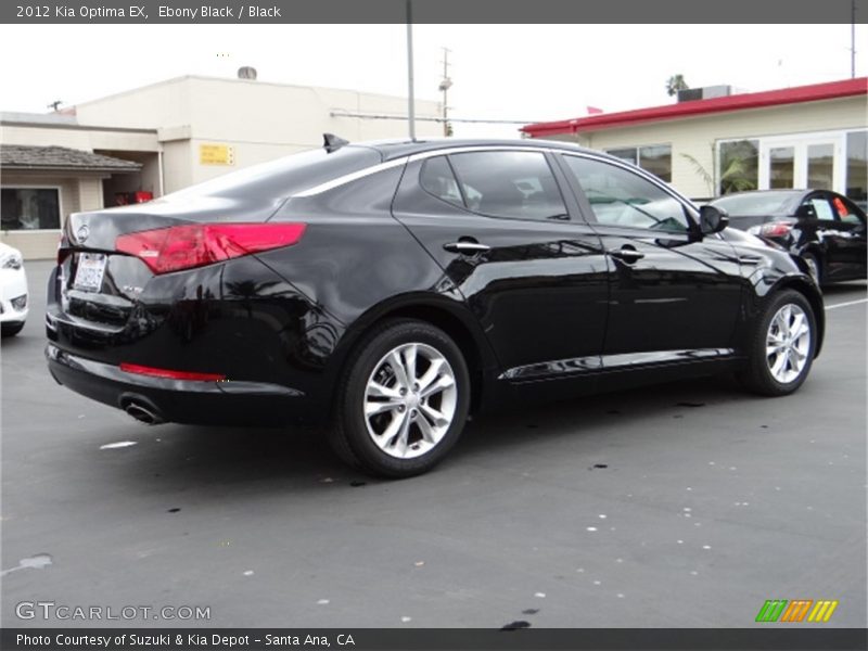 Ebony Black / Black 2012 Kia Optima EX