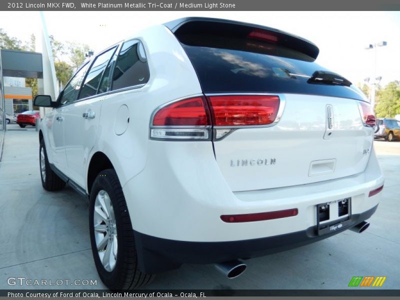 White Platinum Metallic Tri-Coat / Medium Light Stone 2012 Lincoln MKX FWD