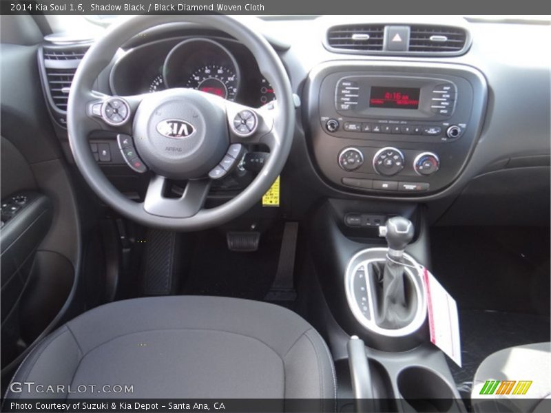 Shadow Black / Black Diamond Woven Cloth 2014 Kia Soul 1.6