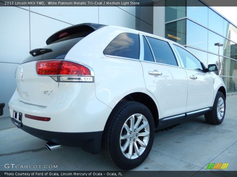 White Platinum Metallic Tri-Coat / Medium Light Stone 2012 Lincoln MKX FWD