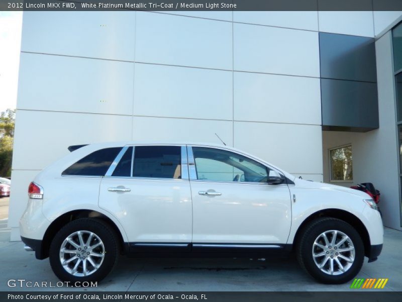 White Platinum Metallic Tri-Coat / Medium Light Stone 2012 Lincoln MKX FWD