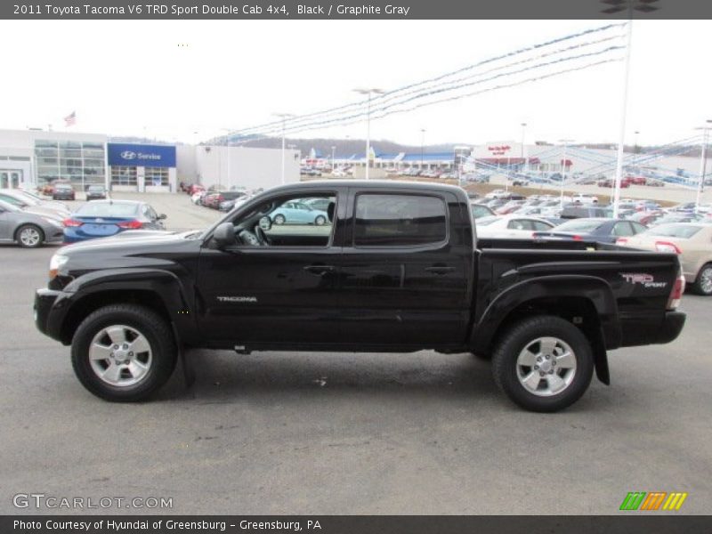 Black / Graphite Gray 2011 Toyota Tacoma V6 TRD Sport Double Cab 4x4