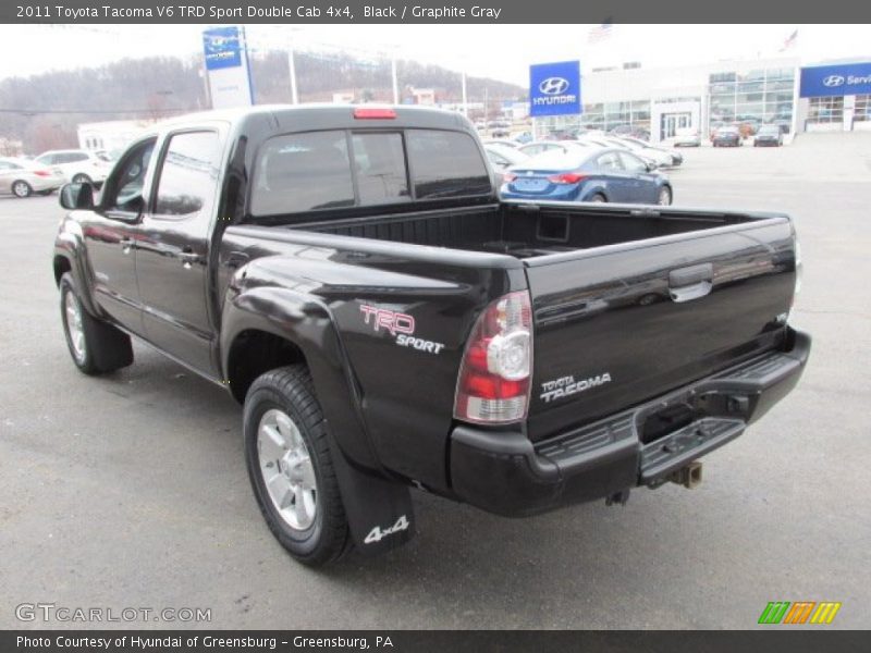 Black / Graphite Gray 2011 Toyota Tacoma V6 TRD Sport Double Cab 4x4